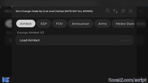 Arms Melees Announcers made by ChatGpt And Grok - Verified script for Arsenal