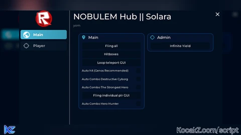 no*ulem hub - Verified script for The Strongest Battlegrounds