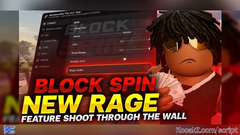 Silent Aim ESP Invisible Auto Shoot Auto Heal and More - Verified script for BlockSpin 🔪