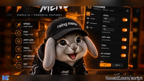 Raing menu - Verified script for Universal Script