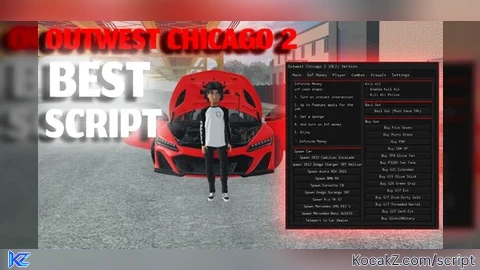 Spawn anycar inf money kill all - Verified script for Outwest Chicago 2