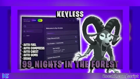 KYO HUB AUTO FUEL AUTO COMPRESS KILL AURA BRING CHESTS - Verified script for 99 Nights in the Forest 🔦