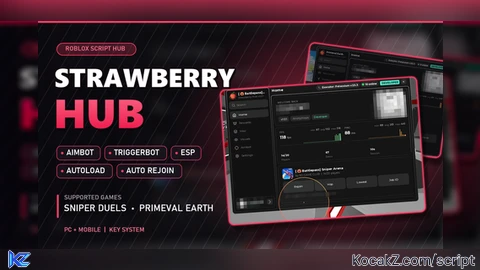 Strawberry Hub | Aimbot, ESP, Triggerbot, Autoload - Verified script for Universal Script