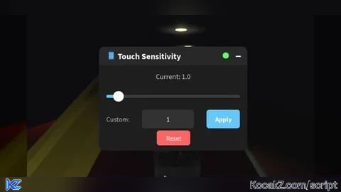 touch sensitivity gui - Verified script for Universal Script