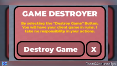 Harmless Game Destroyer - Verified script for Universal Script