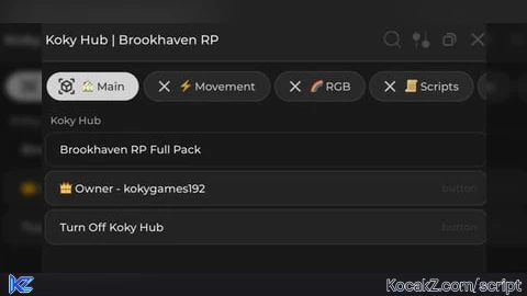 Koky hub - Verified script for Universal Script