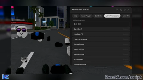 Animations Hub V3 (UGC animations) - Verified script for Universal Script