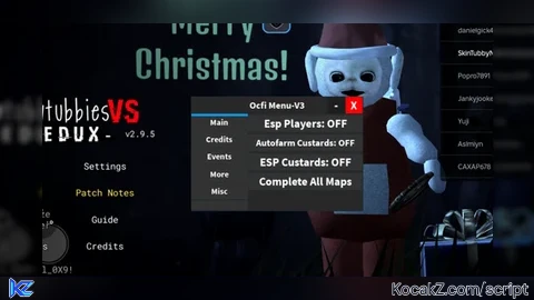 ST  R Ocfi Menu Script V3 - Verified script for Slendytubbies VS Redux