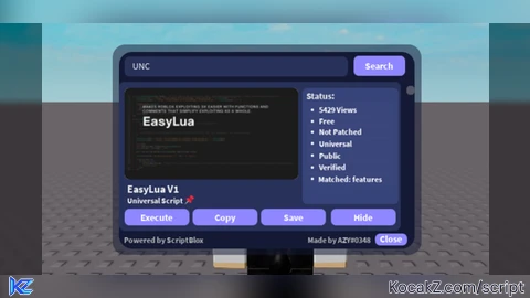Scriptblox Searcher Gui - Verified script for Universal Script