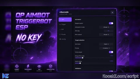 VibeCode V1 | AIMBOT | TRIGGERBOT| ESP | ALL GAMES - Verified script for Universal Script
