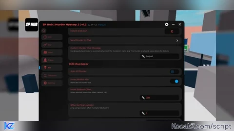 SP Hub  v1.3 (Smart Aim, Auto Throw Knife) - Verified script for Murder Mystery 2