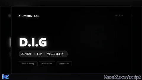 DIG UmbraHub Aimbot ESP Visibility - Verified script for D.I.G.