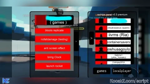 Universal Rochips panel v0 3 - Verified script for Natural Disaster Survival