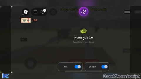 Hung Hub Auto Farm Bonds No Key - Verified script for Dead Rails