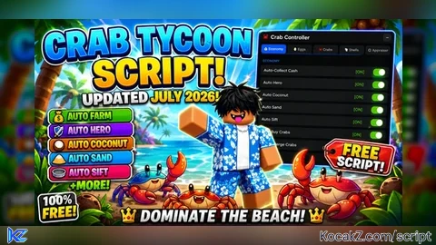 Crab Auto Farm Script - Verified script for Crab Tycoon 🦀