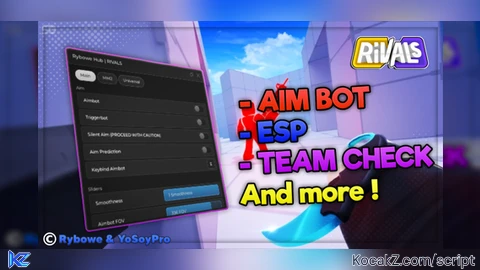 RYBOWE HUB OP SCRIPT AIM BOT TRIGGER BOT NO SMOKE AND MORE - Verified script for Universal Script