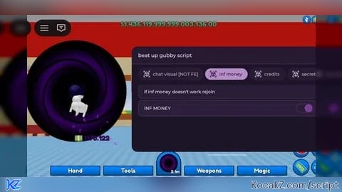 inf money - Verified script for Beat up Gubby in His Own Home