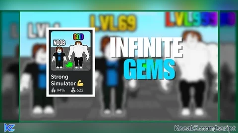INFINITE GEMS - Verified script for Strong Simulator 💪