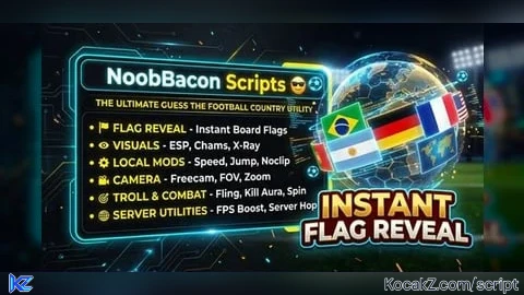 Script - Flag Reveal & ESP Hub - Verified script for Guess My Football Country 🏆