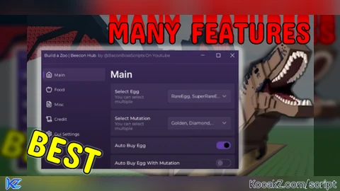 BEST SCRIPT MANY FEATURES - Verified script for Build a Zoo🌟