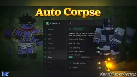 KEYLESS best autofarm corpse parts autofish and aimbot