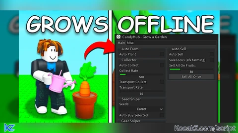 Auto Farm Fully tons options - Verified script for Grow a Garden 🌶️