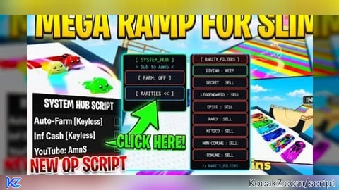 Auto farm slime - Verified script for MEGA RAMP FOR SLIME