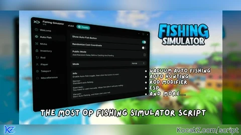 Most OP Fishing Simulator Script - Verified script for 🌷Fishing Simulator! 🐟
