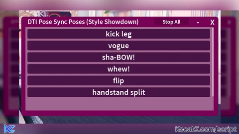 DTI Unreleased Pose Sync Animations - Verified script for Dress To Impress