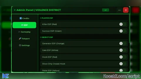 Admin Panel  v1 - Verified script for Violence District