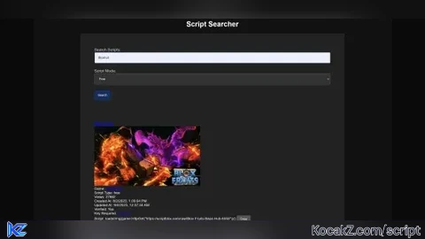 Script Searcher Website - Verified script for Universal Script