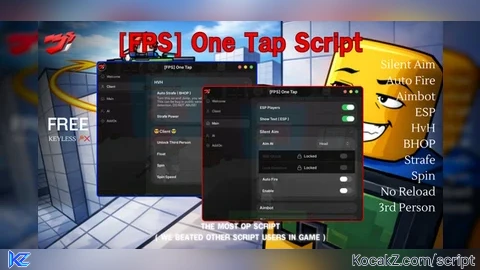 Auto Fire with third person and silent aim and more - Verified script for One Tap