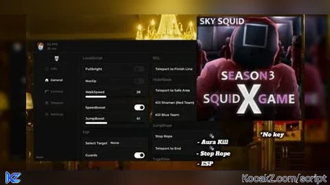 Skulx   OP Script Keyless - Verified script for Squid Game X