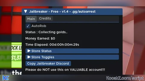 Auto rob script - Verified script for Jailbreak