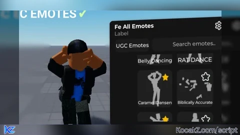 Fe All Emotes with UGC Emotes - Verified script for Universal Script