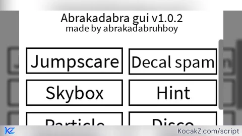 abrakadabra gui LATEST VERSION - Verified script for Universal Script