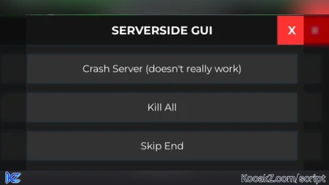 Server side kill all (GAMES WITH PLAYERS!) - Verified script for Universal Script