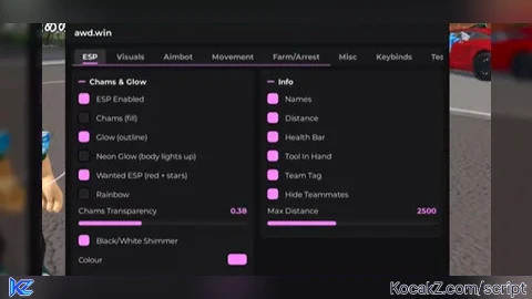 Autofarm Autoarest Aimbot and more - Verified script for San Diego Roleplay