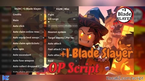 XAZM Hub Very OP Script - Verified script for ⛩️+1 Slayer Blade⛩️