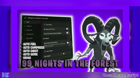 KYO SCRIPTS AUTO COMPRESS BRING ITEMS AUTO FUEL - Verified script for 99 Nights in the Forest 🔦