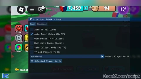 Grow Your Rubiks cube script auto collect cubes and more - Verified script for Grow Your Rubik's Cube!