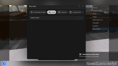 Nutty Hub V2 - Verified script for Universal Script