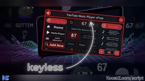 Youtube Music Player Without Key - Verified script for Universal Script