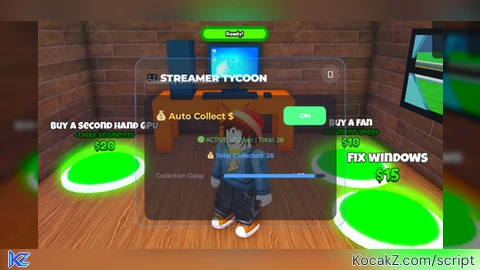 Auto Collect Cash - Verified script for Be a Streamer!