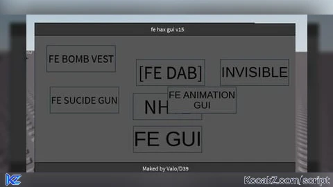 Fe Hax GUI V15 - Verified script for Universal Script