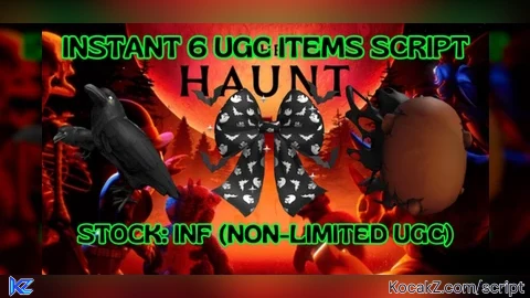 Roblox  FIXED instant 6 UGC items script - Verified script for The Haunt