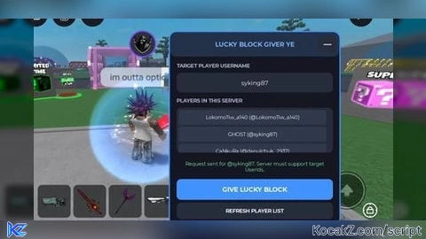lucky block giver ye - Verified script for ❓ LUCKY BLOCKS Battlegrounds