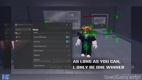Inf Stamina, Remove Hit Cooldown, Visible Landmines - Verified script for The Button