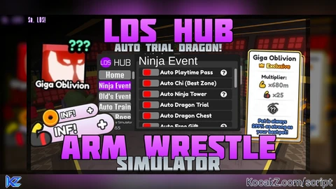 LDS HUB AWS - Verified script for Arm Wrestle Simulator