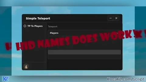 Simple Player Teleport Scipt OPEN SOURCE - Verified script for Universal Script